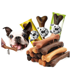 Dog bone treats toy puppy dental chew bones toys pet teether molar bone for oral hygiene